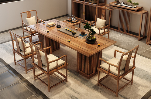 Bộ bàn ghế phòng trà  - Chế Tác Thủ Công Tinh Xảo TC002